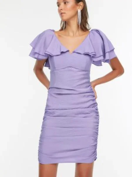 Rochie de seară Trendyol violet
