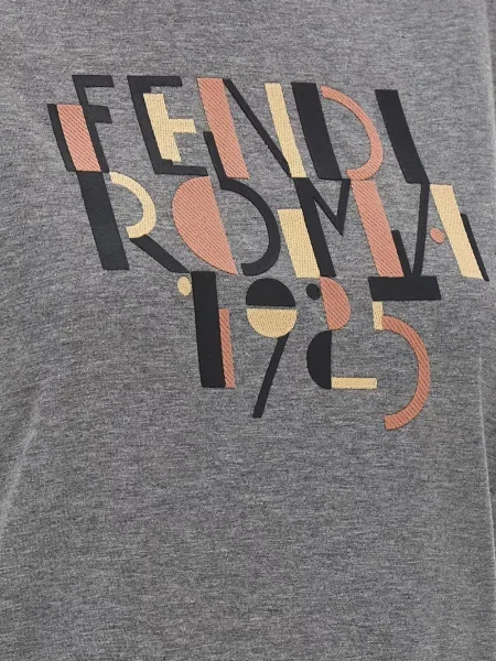 Tricou Fendi gri