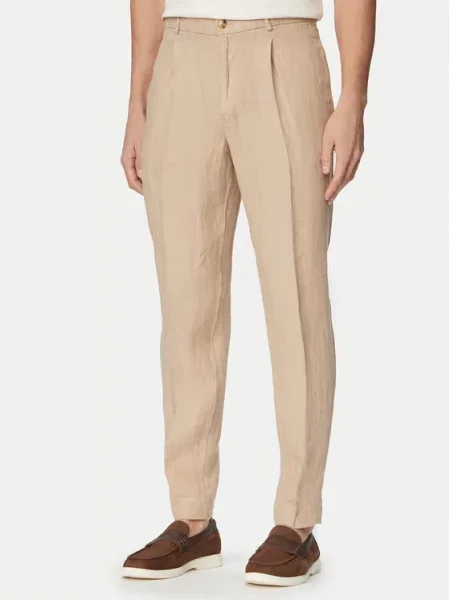 Tommy Hilfiger Παντελόνι υφασμάτινο Smart Casual Σκούρο μπεζ
