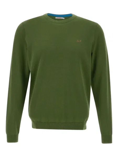Pulover Sun68 cu decolteu rotund verde