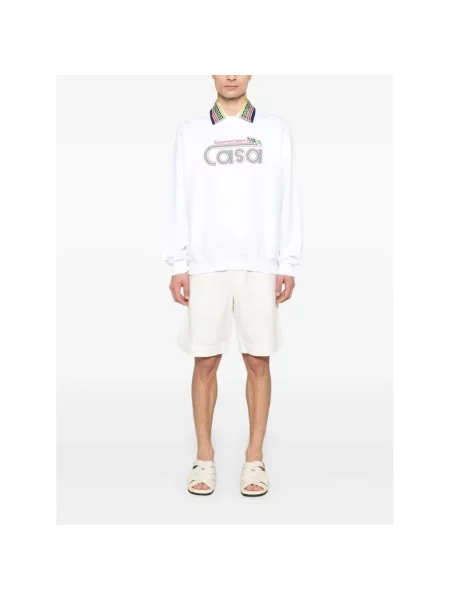 Bluza Casablanca z nadrukiem biała