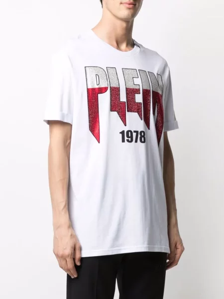 Tričko Philipp Plein s potiskem bílé