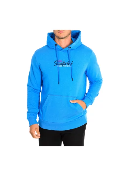 Bluza z kapturem La Martina z kapturem z logo niebieska