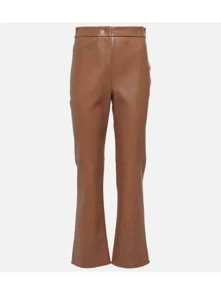Pantaloni 's Max Mara din piele maro