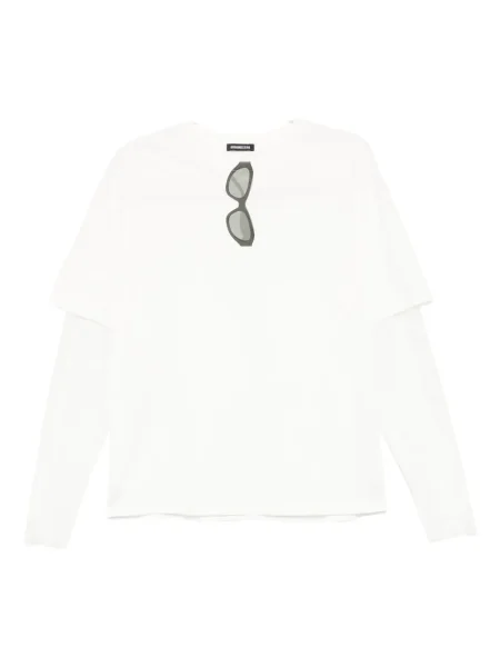 Tricou Ground Zero cu imagine alb