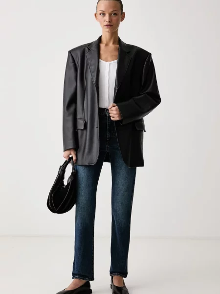 Levi's slim kavbojke RIBCAGE SLIM modra