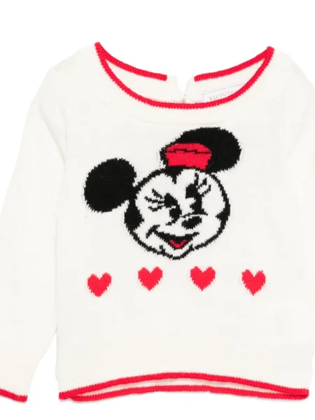 Sweter dziecięcy Monnalisa biały