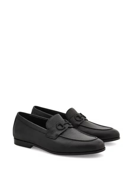 Pantofi loafer Ferragamo cu cataramă negru