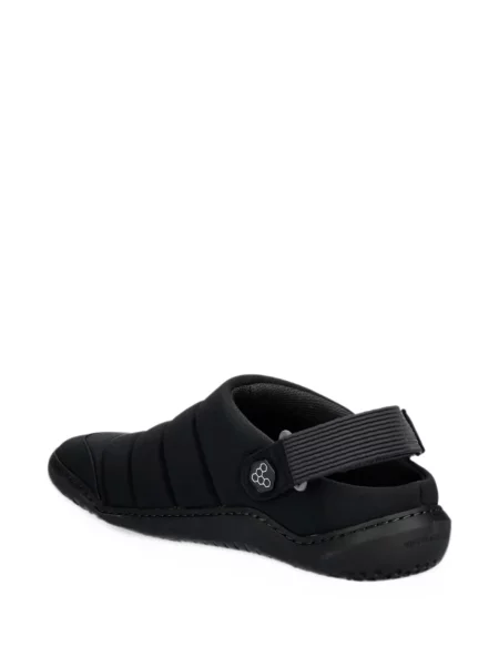 Klapki mules Vivobarefoot na ramiączkach pikowane czarne