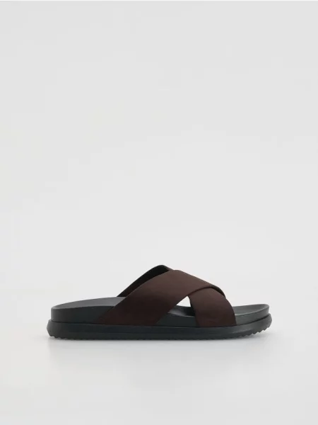 Босоножки Reserved с ремешками коричневые