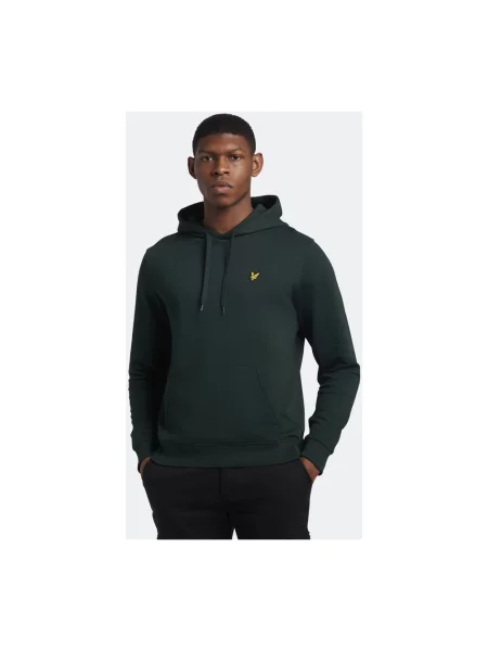 Bluza z kapturem Lyle & Scott z kapturem zielona