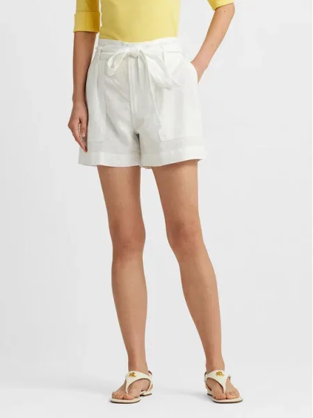 Lauren Ralph Lauren Шорти от плат бял