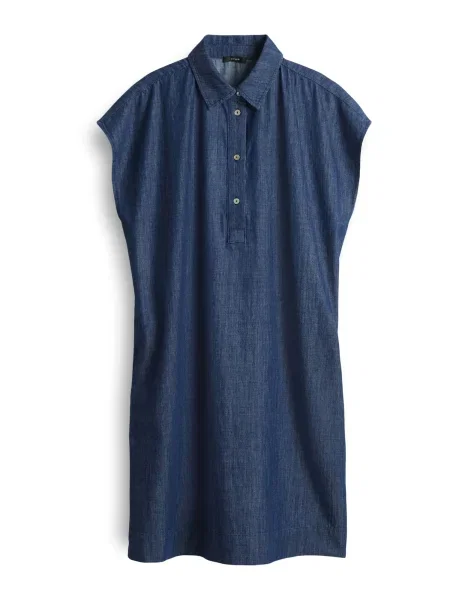OPUS Košeľové šaty Wellja tmavomodrá