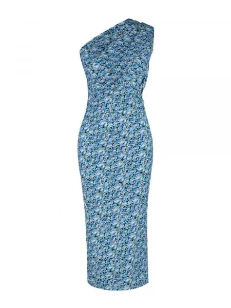 Trendyol Rochie albastru deschis / mov deschis / negru alb