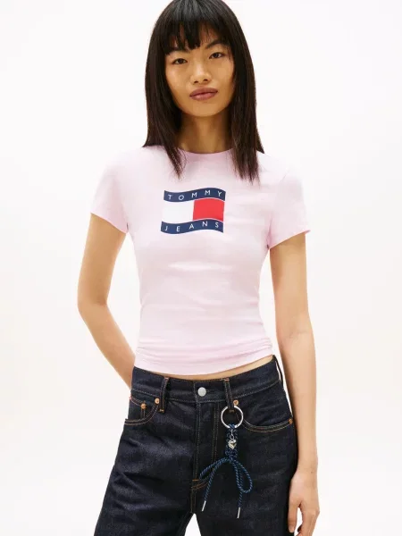 Tommy Jeans T-Shirt różowy