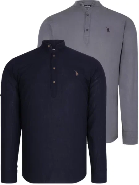 Gulerat cămașă Dewberry negru