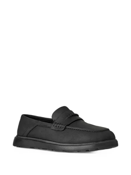 Loafersy Ugg skórzane na ramiączkach czarne