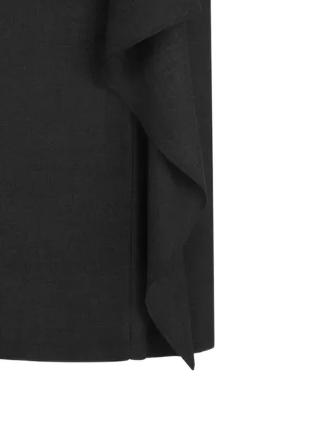 Rochie midi Oscar De La Renta drapată plic gri