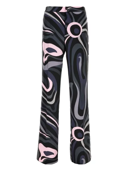 Pantaloni Pucci cu imagine negru