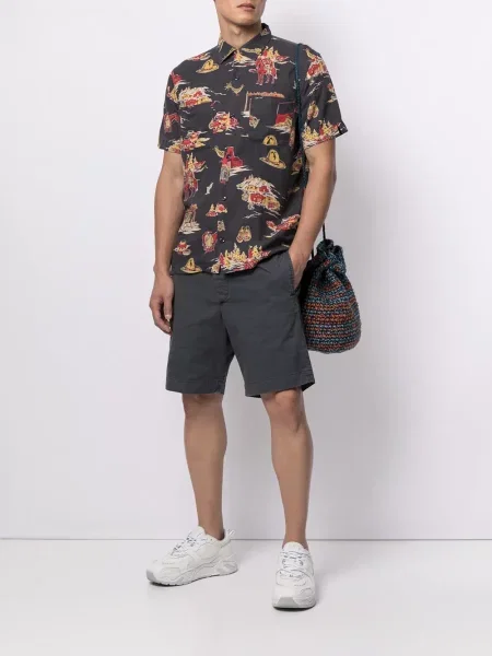 Bermuda šortai Ralph Lauren Rrl mėlyna