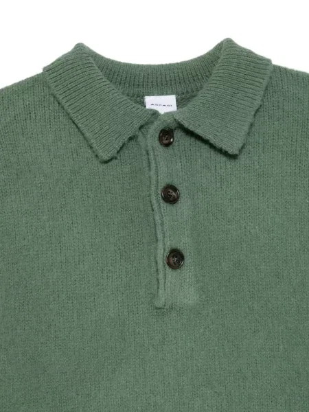 Tricou polo Aspesi tricotate verde