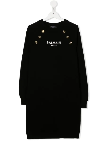 Sukienka dziecięca Balmain czarna
