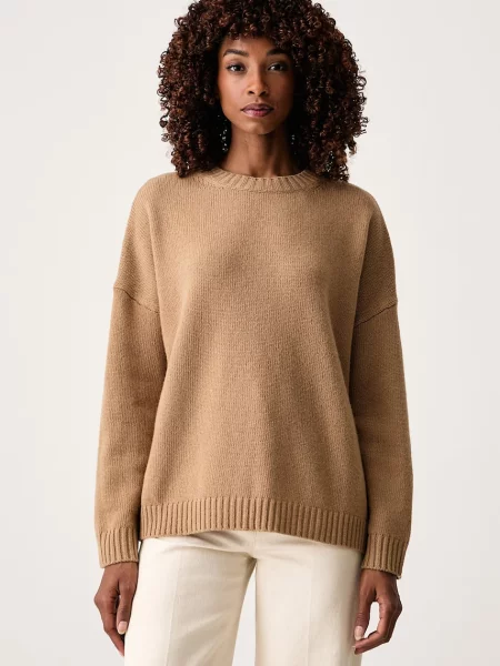 Weekend Max Mara pulover pentru femei din lână WKDSIBARI maro