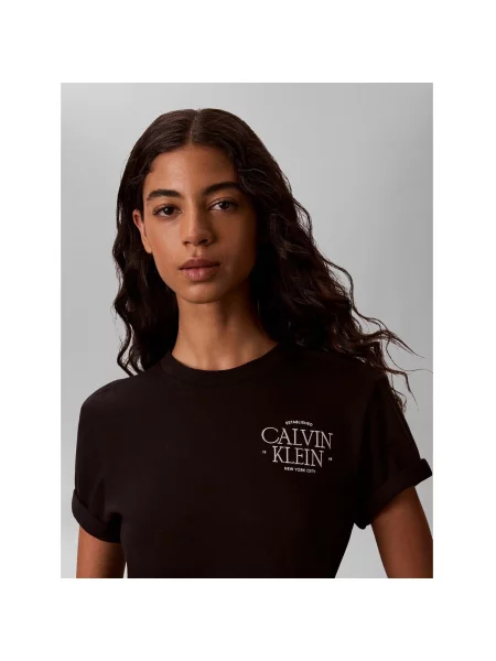 Tricou Calvin Klein Jeans clasic negru