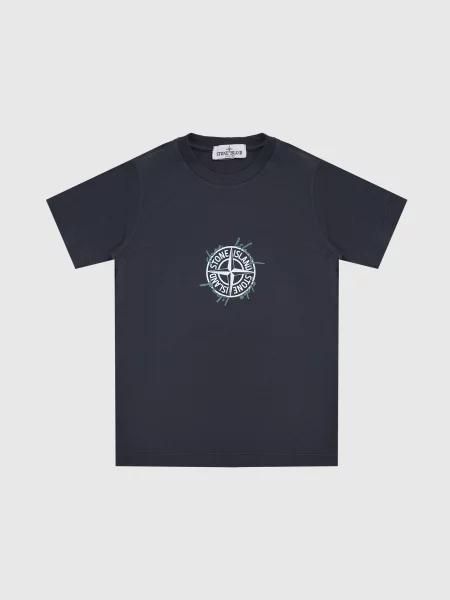 Детская футболка Stone Island синяя