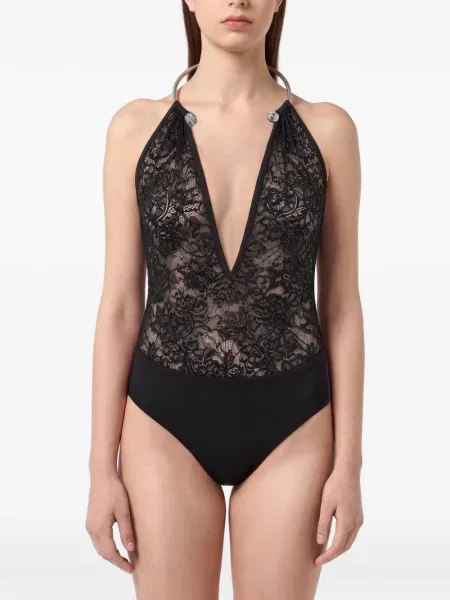 Gulerat body Philipp Plein cu spatele deschis negru