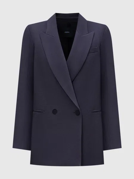 Двобортний жакет Joly з вовни і шовку Joseph фіолетовий