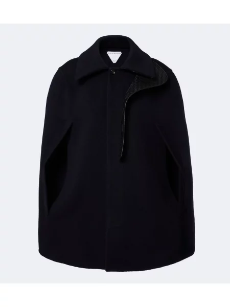 Geacă Bottega Veneta de lână albastru