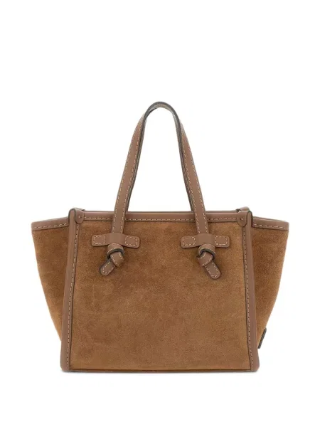 Geantă shopper Marcella Club din piele de căprioară