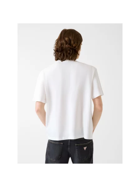 Guess Jeans Tricou BAKER | Oversize fit alb
