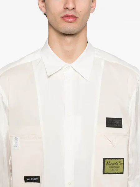 Cămașă Mm6 Maison Margiela lungă alb
