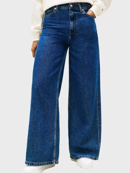 Широкі джинси Tommy Hilfiger сині