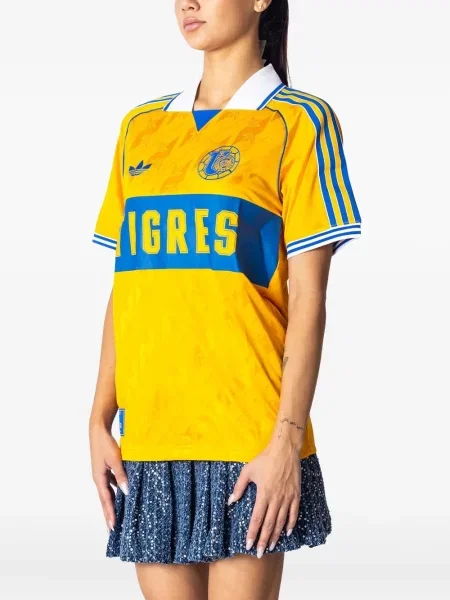 Pantaloni Adidas cu model leopard din jerseu roșu