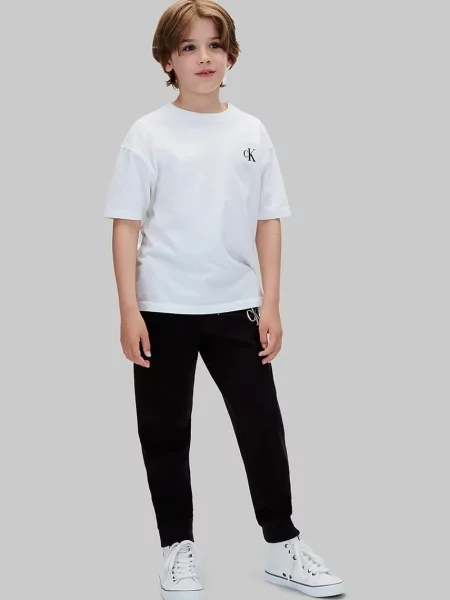 Calvin Klein Jeans спортен панталон за деца от черно