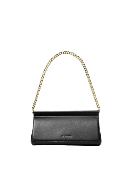 Zawieszka Michael Kors skórzana retro czarna