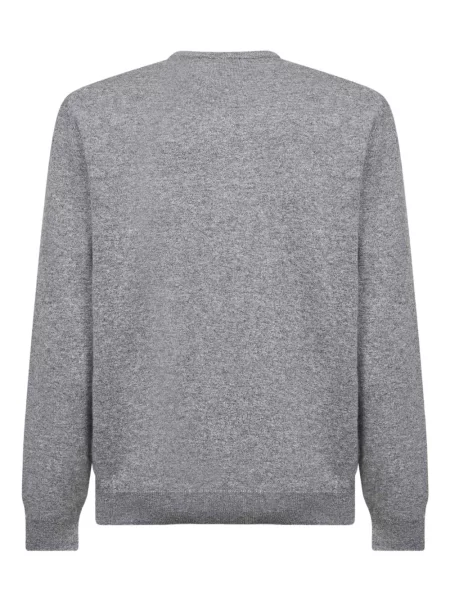 Pulover Mc2 Saint Barth cu broderie din jacard gri