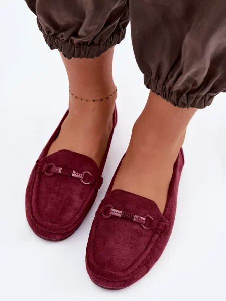 Mocasini Boto din piele alb