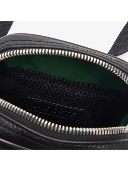 Кожаная сумка через плечо Lacoste белая
