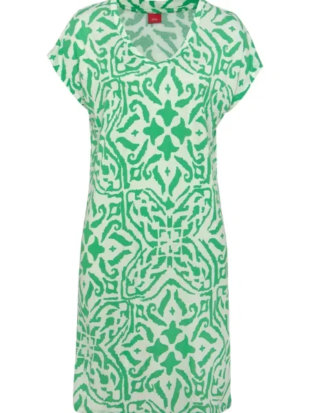 S.Oliver Rochie de seară verde alb