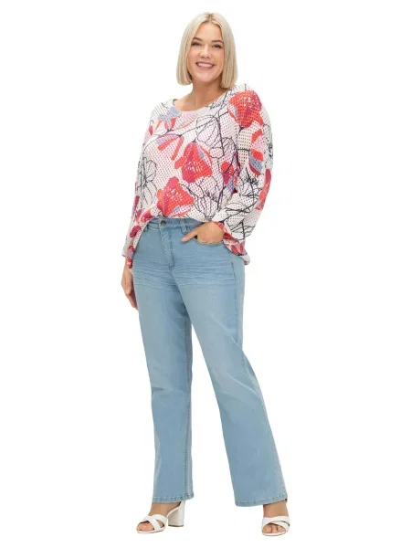 SHEEGO Jeans denim albastru