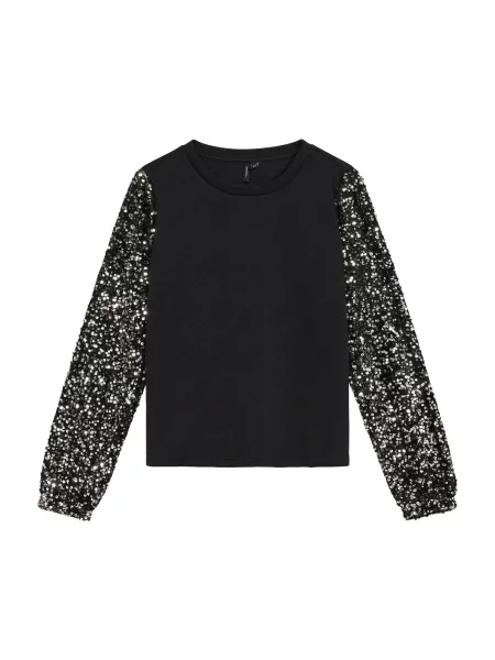 VERO MODA Mikina VMBELLA / stříbrná černá