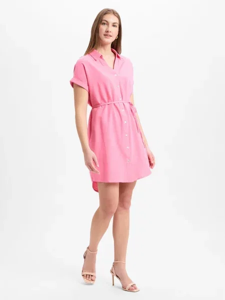 Nümph Sukienka NUTusa Kobiety wyrazisty róż jednolity 34