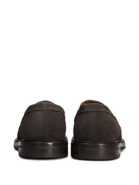 Pantofi loafer Green George din piele de căprioară verde