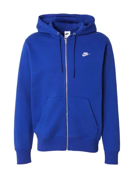 Nike Sportswear Hanorac CLUB albastru cobalt alb