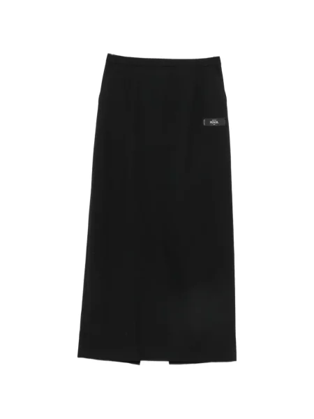 Fusta maxi Maison Mihara Yasuhiro cu autograf negru