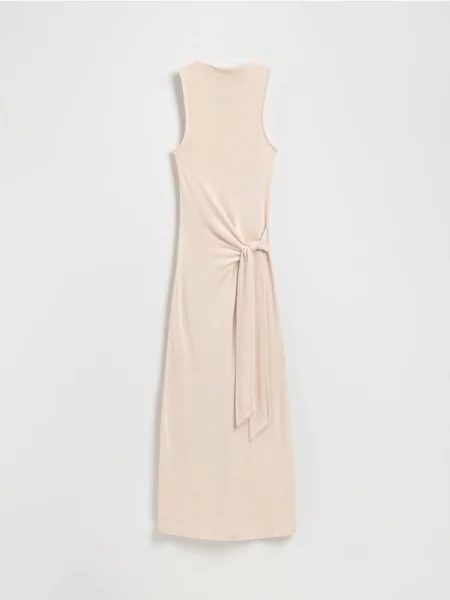 Reserved Rochie cu șnur decorativ nude